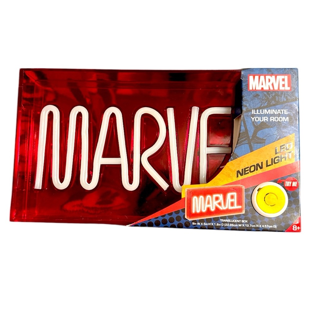 Marvel Red LED Neon Light - Picture 1 of 5